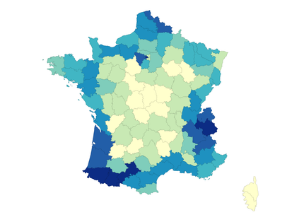 Cette carte de France représente la présence ou non d'étapes du tour de France dans chacun des départements Cette carte de France représente la présence ou non d'étapes du tour de France dans chacun des départements
